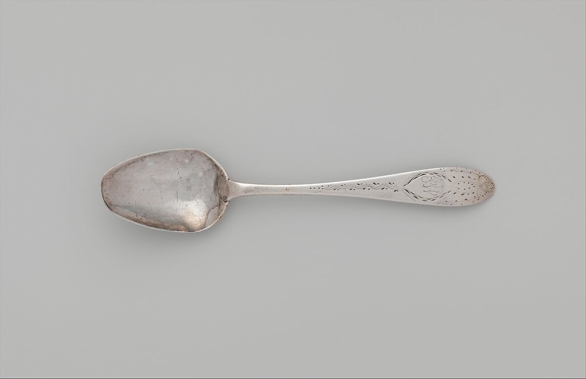 Tea Spoon, T. Denison (active ca. 1790), Silver, American