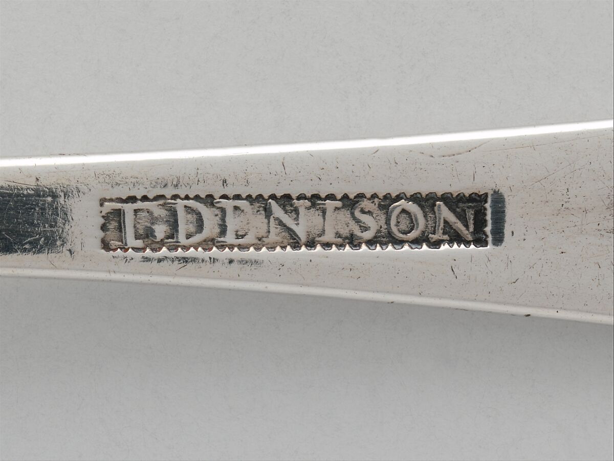 Tea Spoon, T. Denison (active ca. 1790), Silver, American