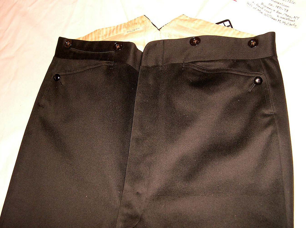 Wedding suit, (a) Byram &amp; Son (American), (a, c) wool
(b) silk, cotton, American