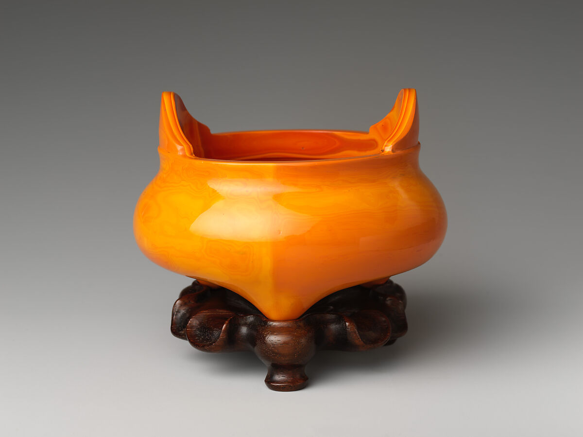 Tripod censer, Glass, China