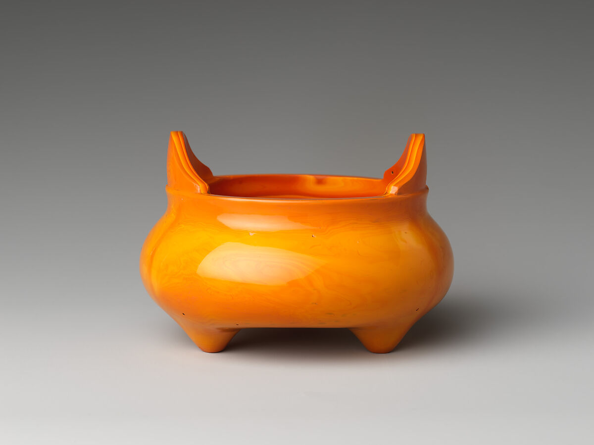 Tripod censer, Glass, China