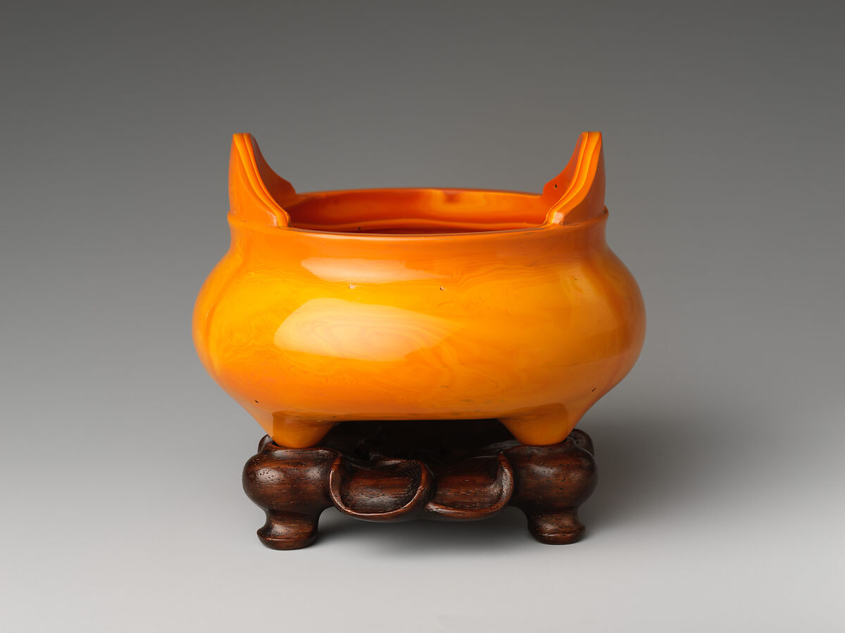 Tripod censer, Glass, China