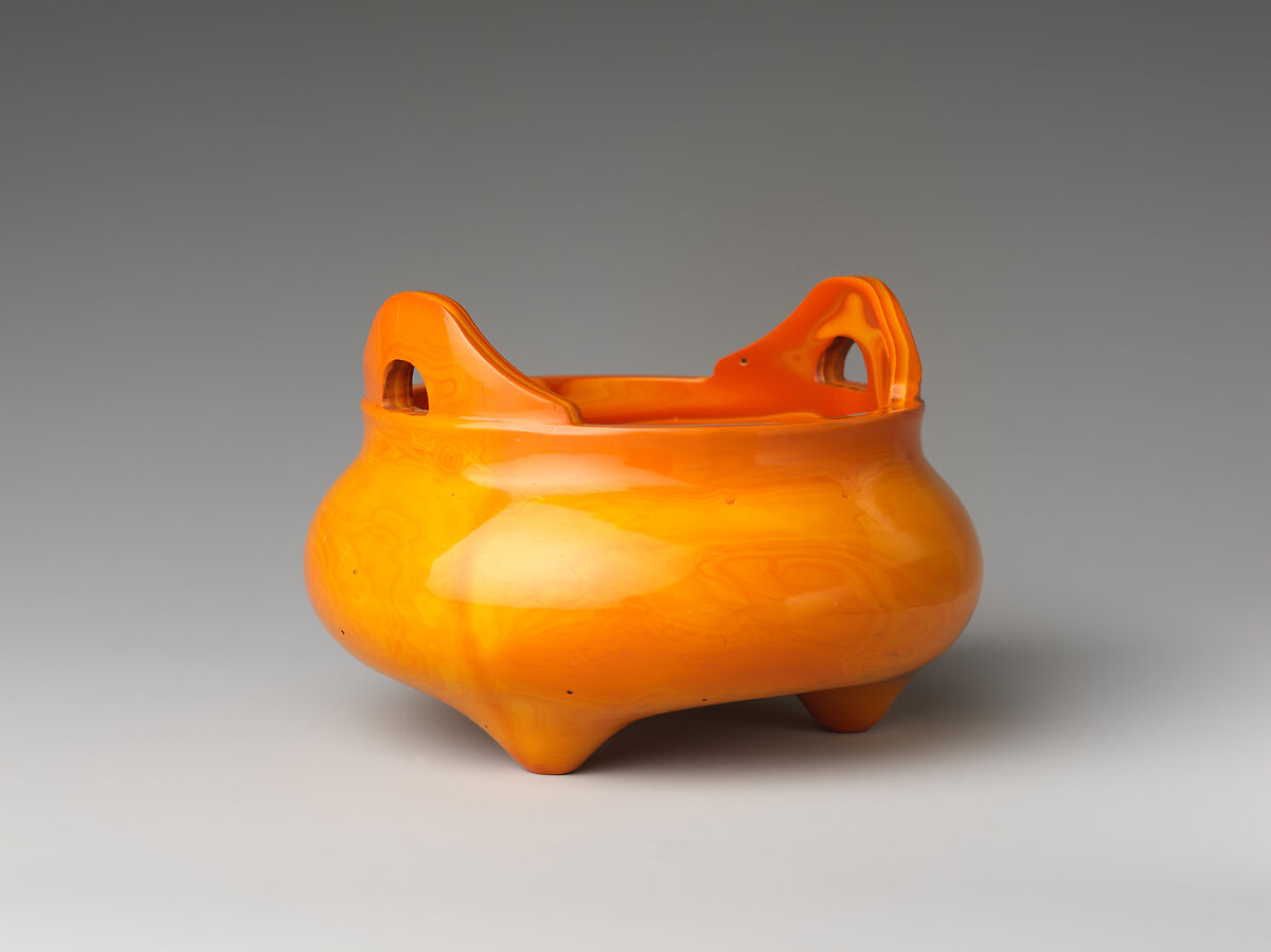 Tripod censer, Glass, China