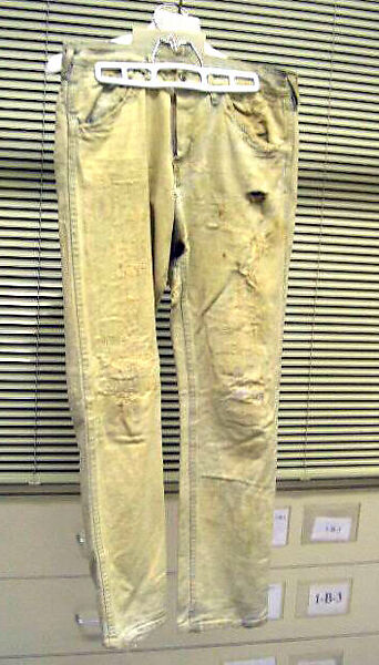 Ensemble, cotton, wool, plastic, American