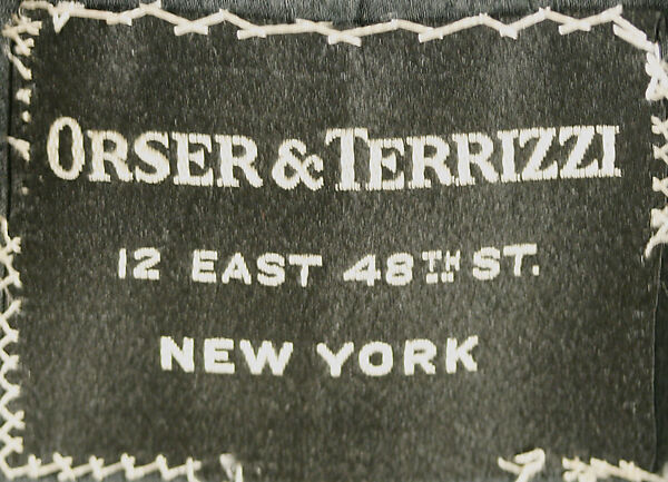 Suit, Orser &amp; Terrizzi (American), wool, American