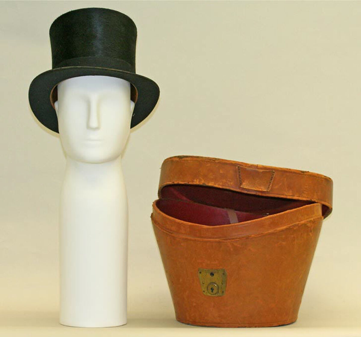 Suit, (a, b) wool; (c, d) silk; (e, f) leather, cotton, American