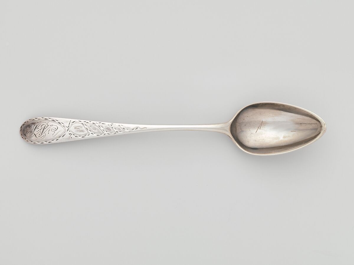 Tea Spoon, Isaac Hutton (American, New York 1766–1855 Albany, New York), Silver, American