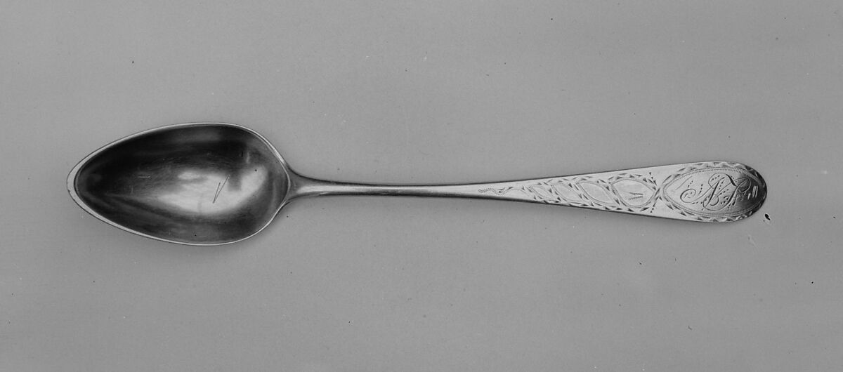 Tea Spoon, Isaac Hutton (American, New York 1766–1855 Albany, New York), Silver, American 