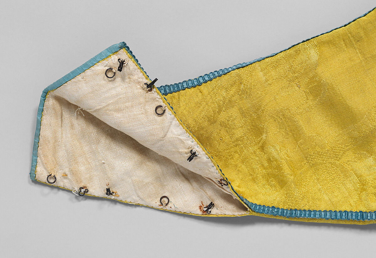 Robe à la Circassienne, silk, probably Italian