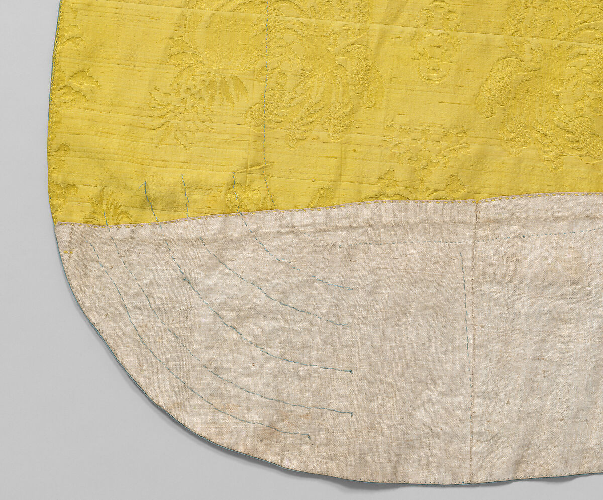 Robe à la Circassienne, silk, probably Italian