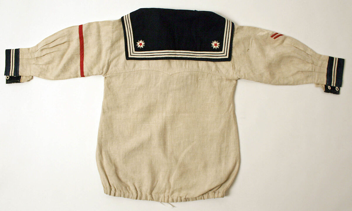 Sailor suit, (a-c) linen, cotton, American