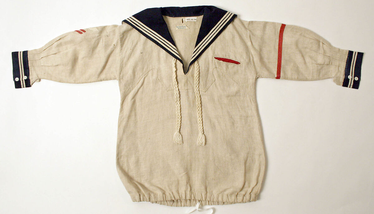 Sailor suit, (a-c) linen, cotton, American 