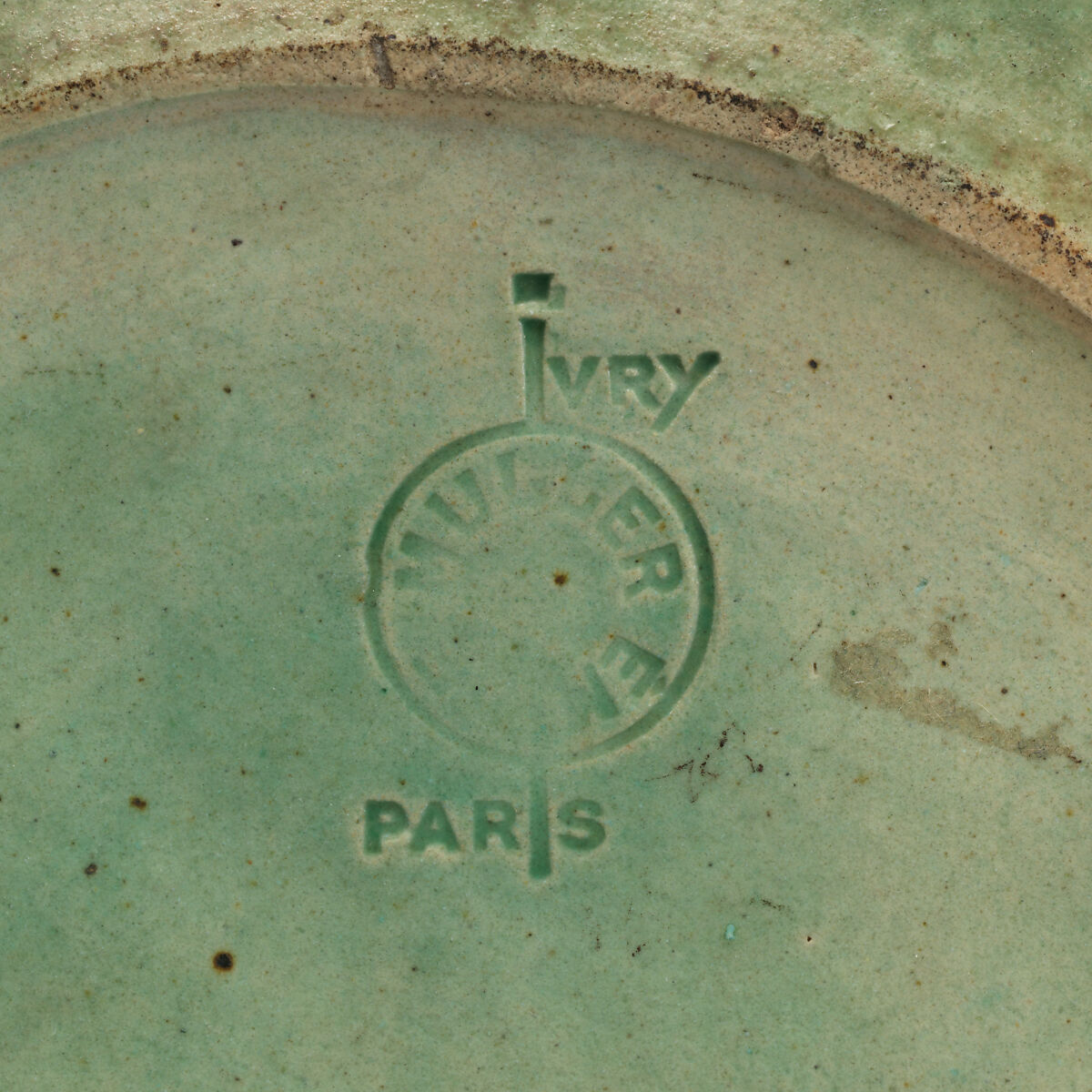 Dish with devil's head design, Emile Muller and Co. (founded 1854), Glazed stoneware, French, Ivry