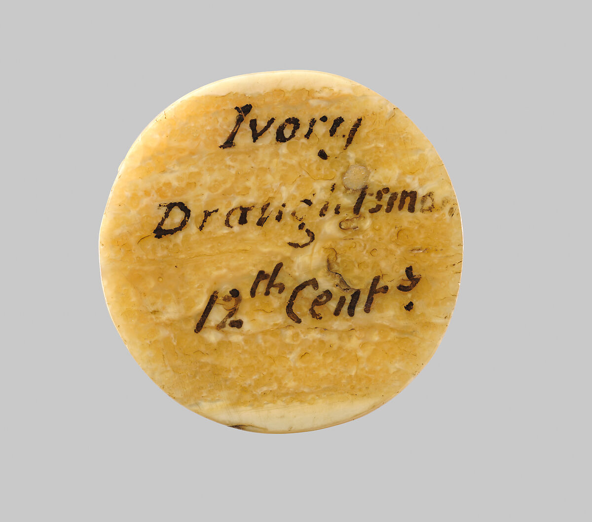 Game Piece with Stork and Fox, Walrus ivory, North French or German