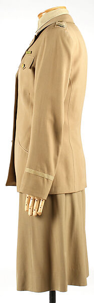 Uniform, (a–c,e–g) wool(d) cotton, American