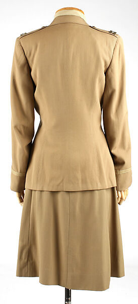 Uniform, (a–c,e–g) wool(d) cotton, American