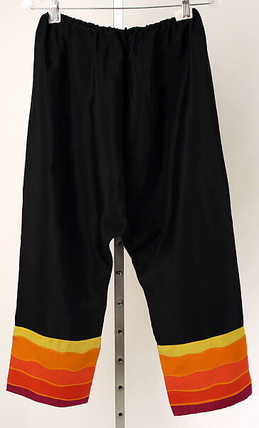Lounging pajamas, silk, American
