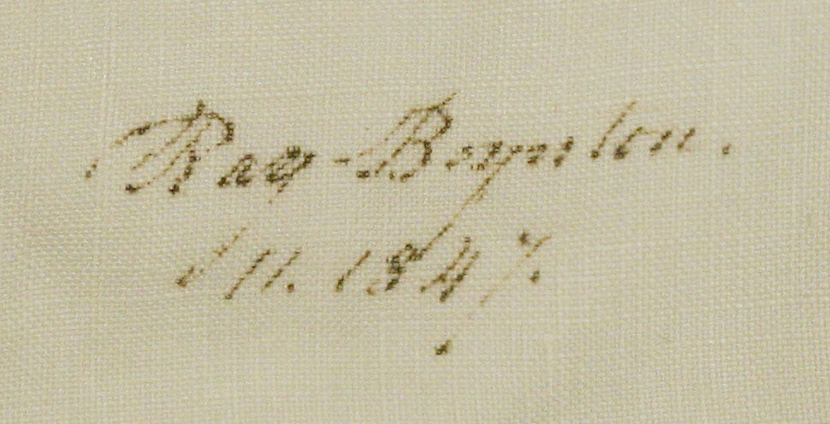 Shirt, linen, American