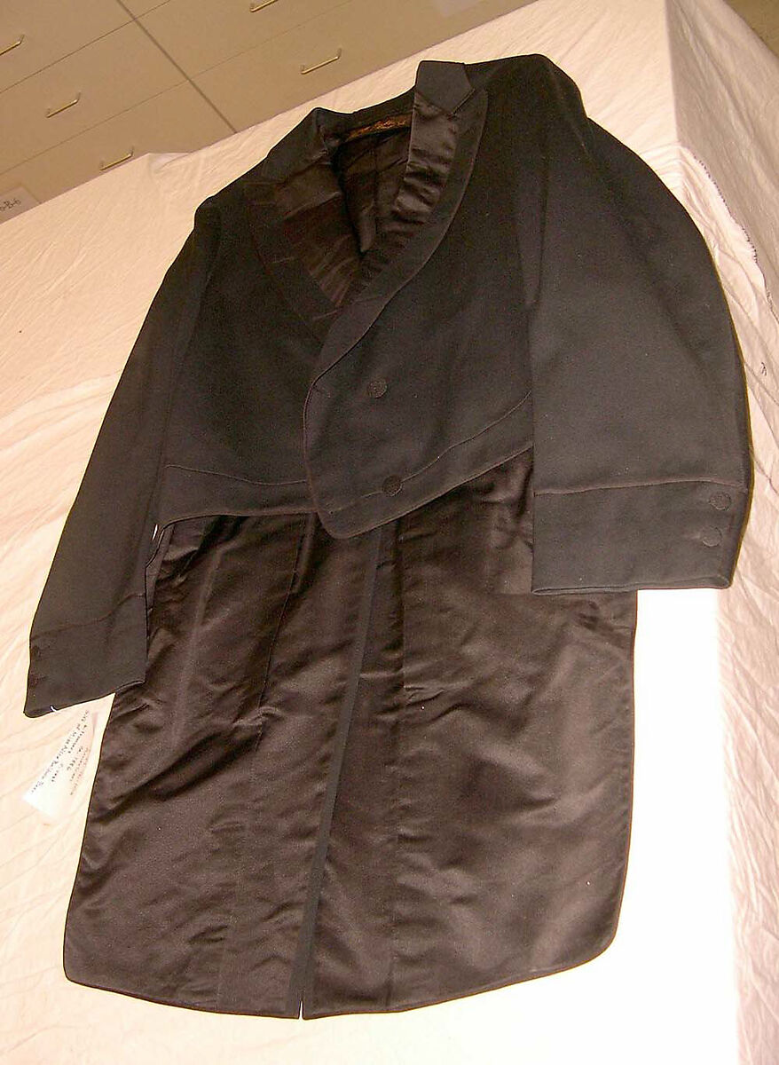 Wedding suit, (a, b) wool, silk
(c) wool, American