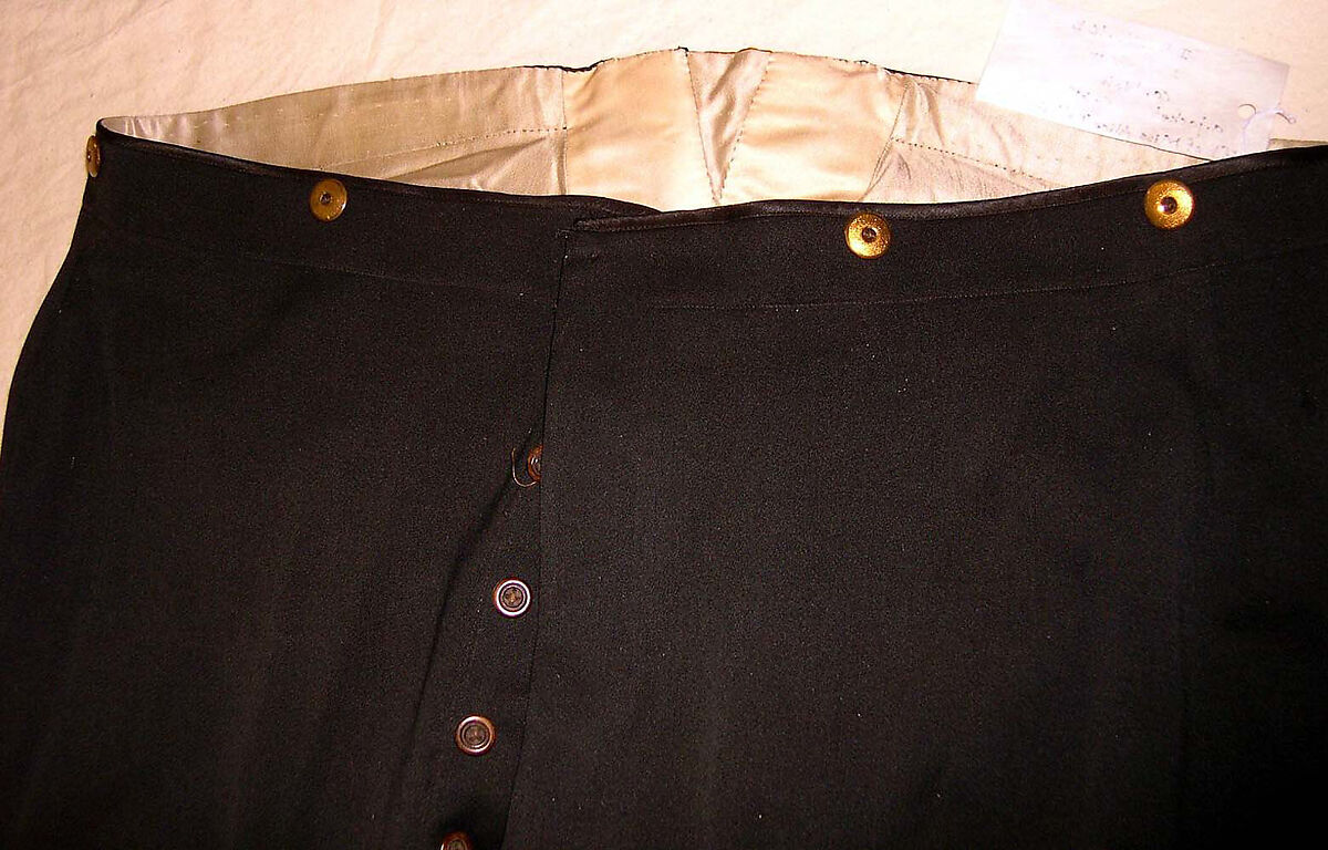 Wedding suit, (a, b) wool, silk
(c) wool, American