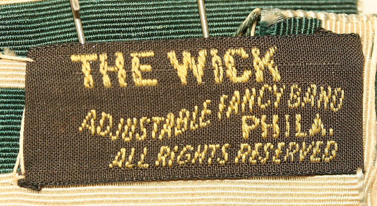 Sailor hat, silk, straw, American