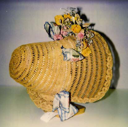 Bonnet, straw, American or European