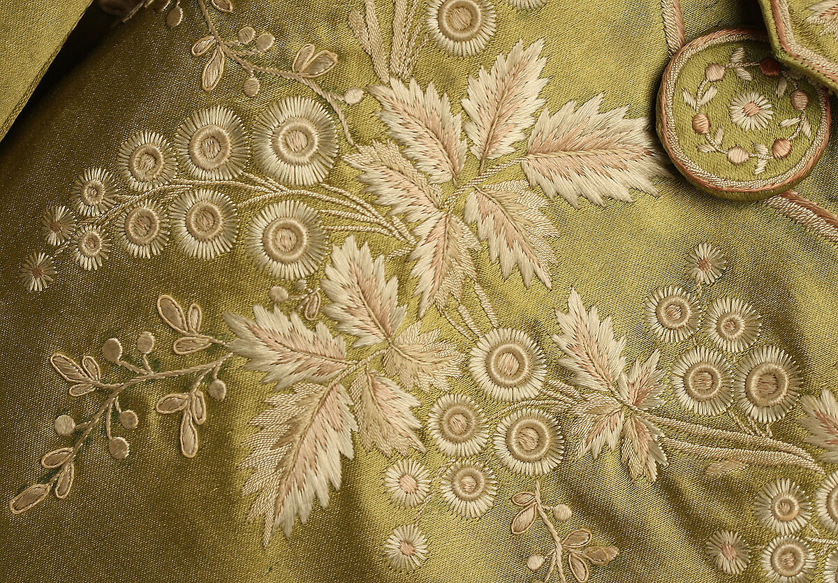 Suit, silk, French