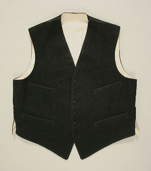 Morning suit, wool, silk, British
