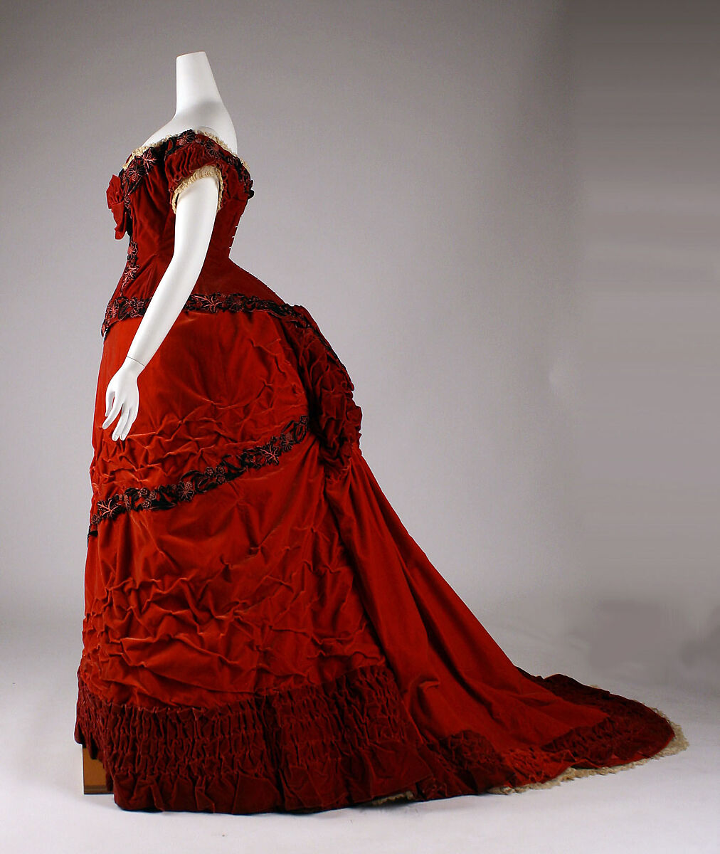 Ball gown, Madame Elise, silk, cotton, British