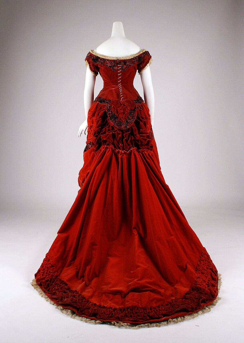 Ball gown, Madame Elise, silk, cotton, British