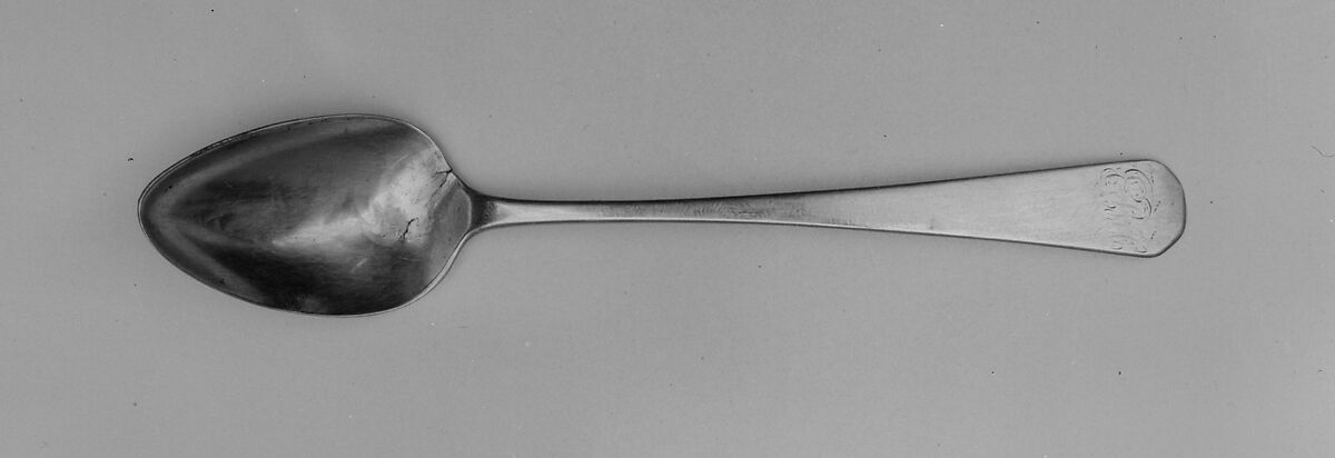 Tea Spoon, Ebenezer Moulton (1768–1824), Silver, American 