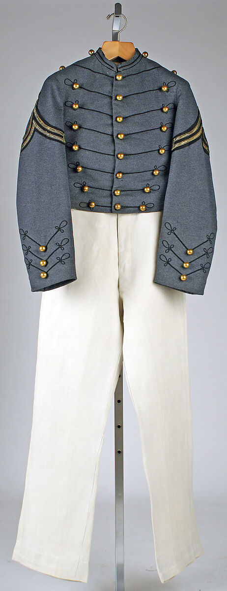 Military uniform, (a) wool
(b) cotton, American 