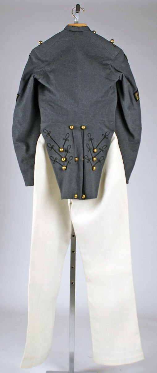 Military uniform, (a) wool
(b) cotton, American