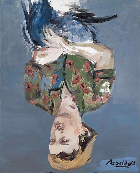 Fifties Portrait - M.W., Georg Baselitz (German, born Deutschbaselitz, Saxony, 1938), Synthetic resin emulsion paints (Dispersionsfarbe) on canvas 