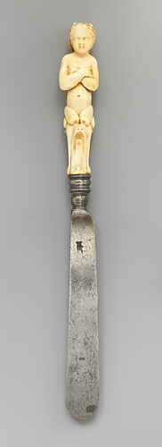 Knife with winged putto handle