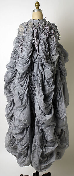 Evening ensemble, Norma Kamali (American, born 1945), a) nylon
b) silk   
c) nylon
d) plastic, American