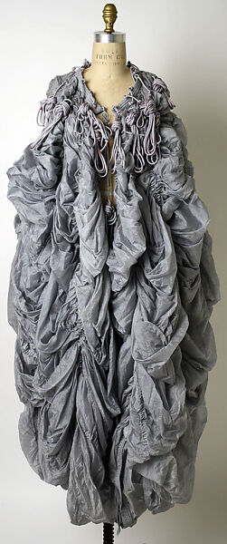 Evening ensemble, Norma Kamali (American, born 1945), a) nylon
b) silk   
c) nylon
d) plastic, American 