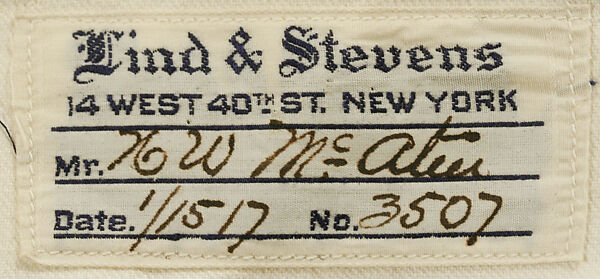 Ensemble, wool, American