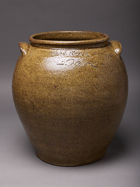 Dave (later recorded as David Drake)  American, Alkaline-glazed stoneware, American