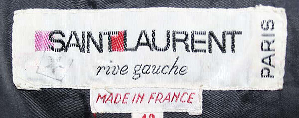 Suit, Yves Saint Laurent (French, founded 1961), wool, French