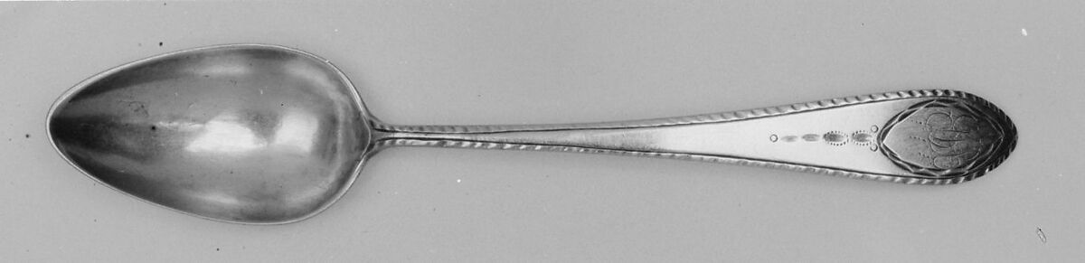 Tea Spoon, Probably Samuel Parmelee (1737–1803), Silver, American 