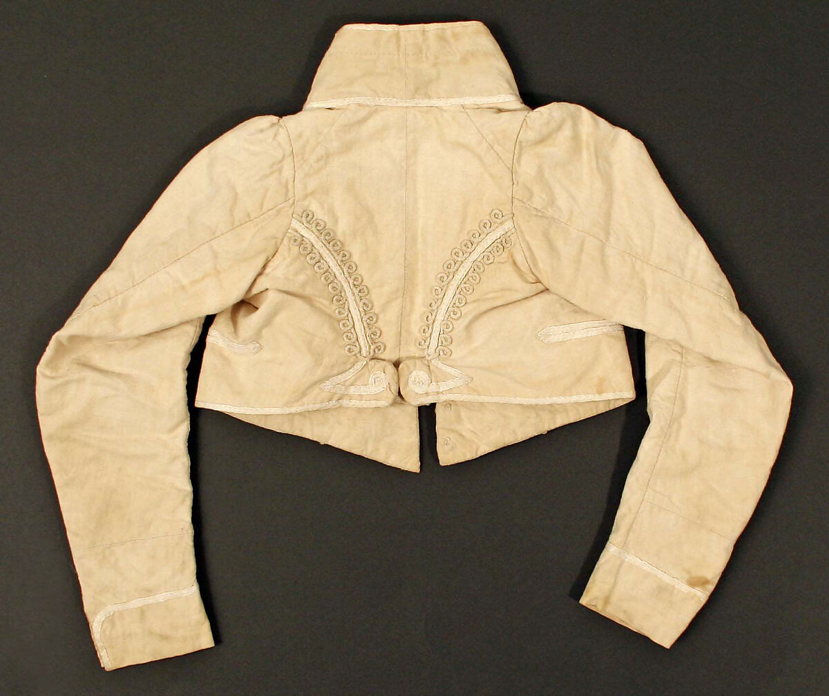 Jacket, cotton, silk, linen, French