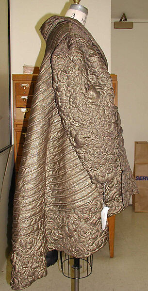 Evening coat, Alix (French, 1934–1942), metal thread, French