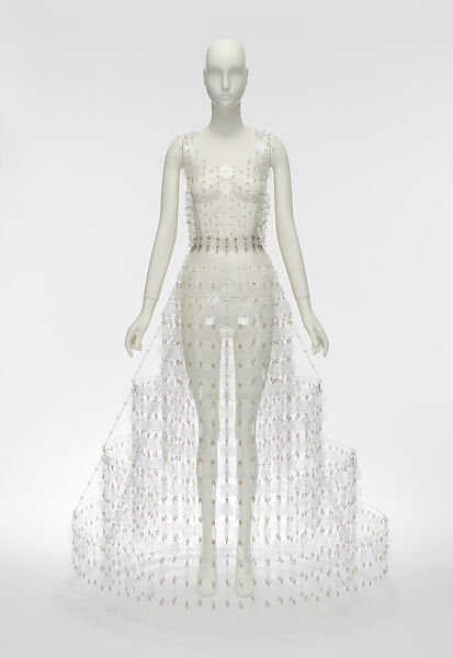 Dress, Noir Kei Ninomiya (Japanese, founded 2013), acrylic, metal, PVC, Japanese