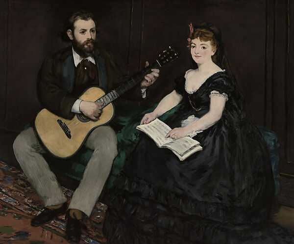 Music Lesson, Edouard Manet (French, Paris 1832–1883 Paris), Oil on canvas, French 