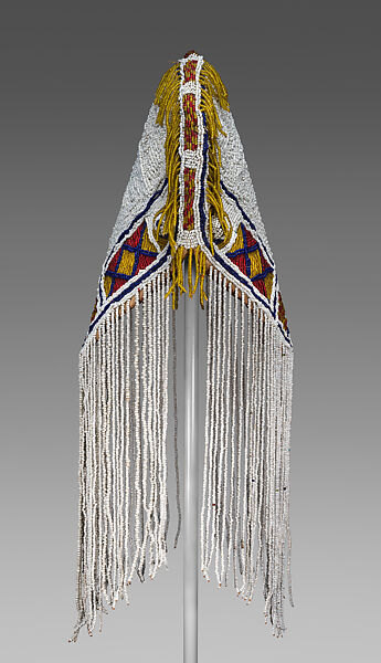 Adéńlá (big crown), Yoruba bead artist, Glass beads, thread, cloth, Yoruba peoples