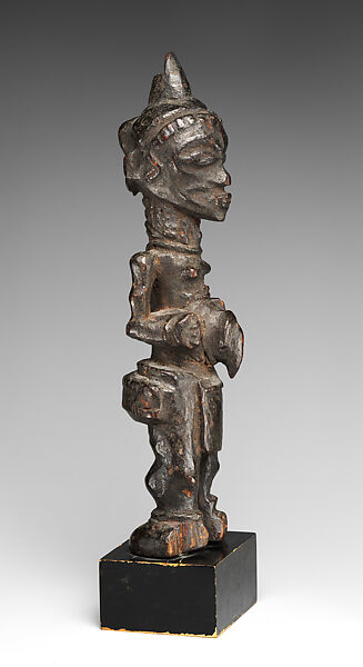 Bwanga bwa bwimpe (female power figure), Luluwa artist and mpaka manga (ritual specialist), Wood, Luluwa peoples