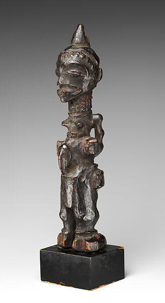 Bwanga bwa bwimpe (female power figure), Luluwa artist and mpaka manga (ritual specialist), Wood, Luluwa peoples