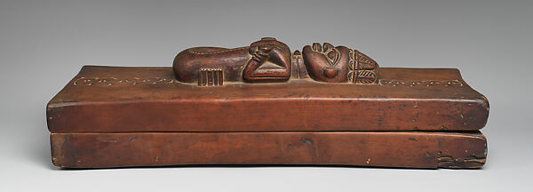 Ceremonial box, Owo-Yoruba artist, Wood, Owo-Yoruba peoples