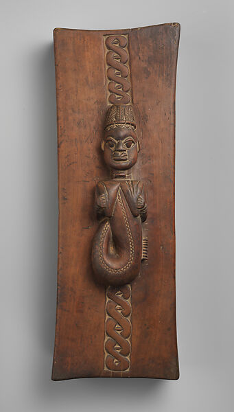Ceremonial box, Owo-Yoruba artist, Wood, Owo-Yoruba peoples